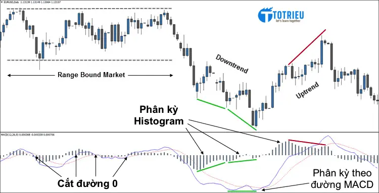 Tín hiệu phân kỳ MACD báo hiệu xu hướng tăng giá