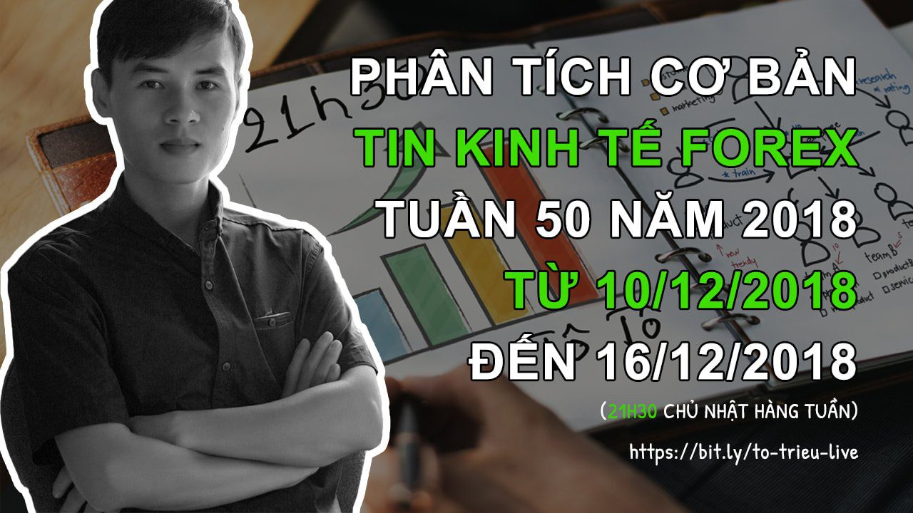 PHÂN TÍCH TIN KINH TẾ FOREX: Tuần 50 năm 2018 từ 10/12/2018 đến 16/12/2018