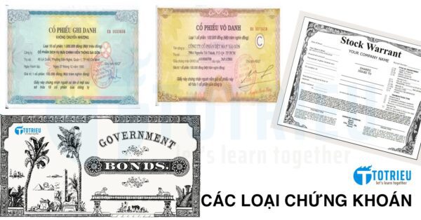 Hàng hoá trên thị trường chứng khoán: Các loại chứng khoán