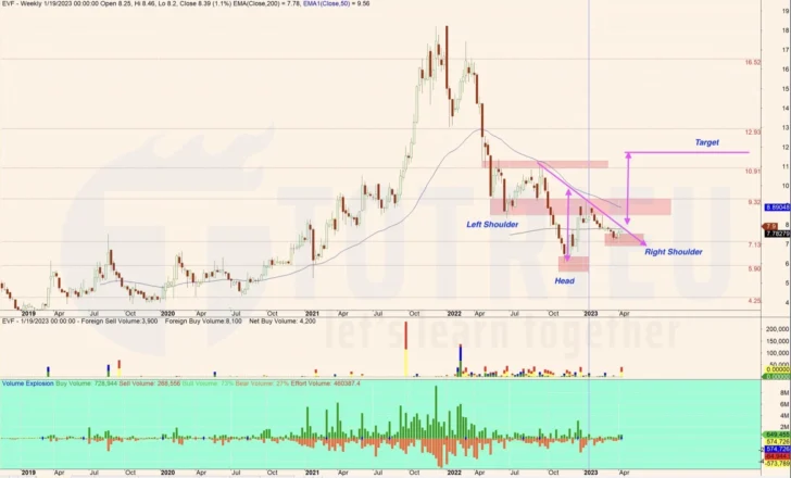 Phân tích cấu trúc Price Action Cổ phiếu EVF năm 2023