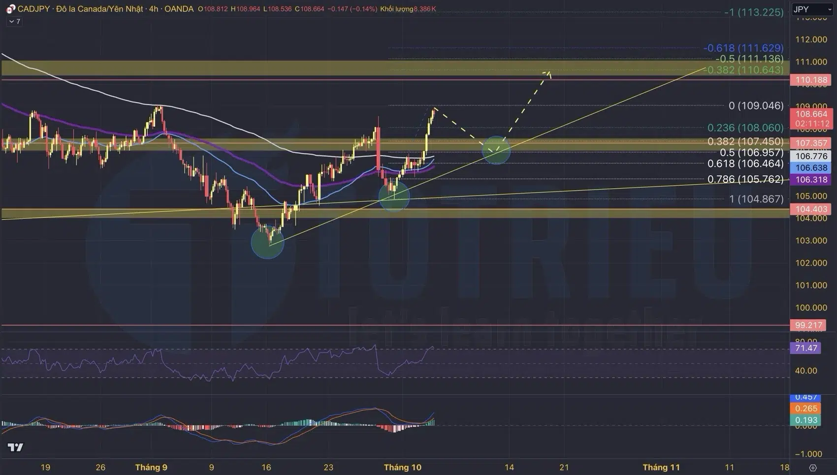Phân tích Xu hướng CAD/JPY tuần 40/2024